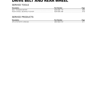 ROADSTER Drive Belt and Rear Wheel (F3) Shop SM61Y015S05 rmr2015 135 Manual