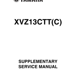 royal star tour deluxe xvz13cttc Manual