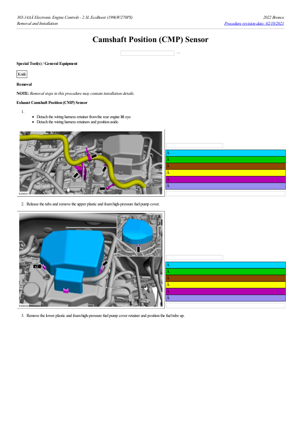 Camshaft Position (CMP) Sensor G2193256 Manual