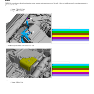 Battery Cables 2.7L EcoBoost (238kW 324PS) G2223034 Manual