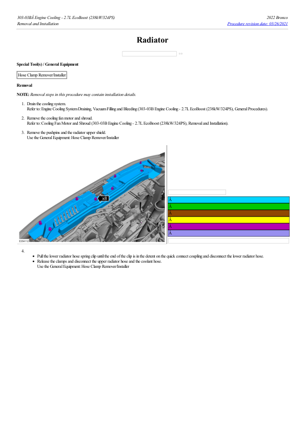 Radiator G2225024 Manual