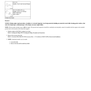 Crankshaft Pulley G2206272 Manual