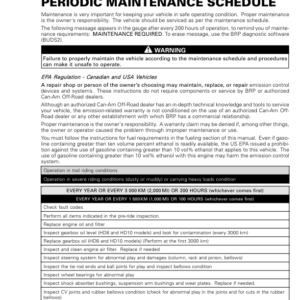 SSV Defender MY20 Maintenance schedule 219101028 003 en Manual