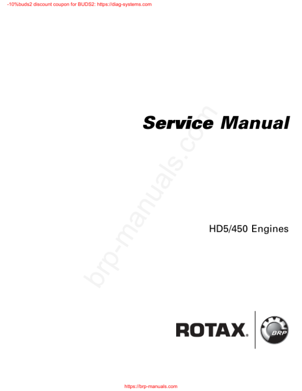 ATV 2022 HD5 450 Engines Manual