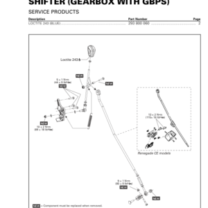 ATV Shifter (with GBPS) (Renegade, Renegade X mr) Shop vmr2016 407 Manual