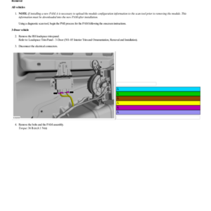 Parking Assist Control Module (PAM) G2226420 Manual