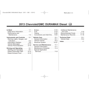 2013 duramax diesel owners Manual