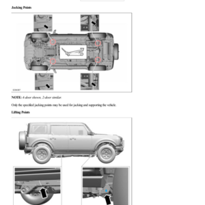 Jacking and Lifting G2222668 Manual