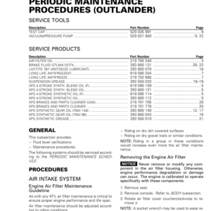 ATV Maint Proce (Out) Shop vmr2017 103 Manual