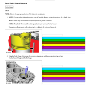 Piston Ring End Gap G2219091 Manual