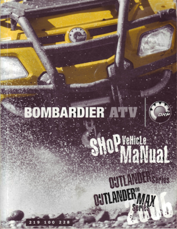 Bombardier Outlander 2006 Series Manual