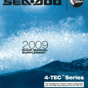 2009 seadoo 4 tech shop Manual