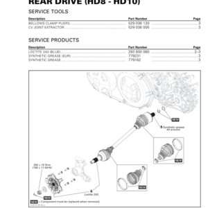 SSV MY20 Rear Drive HD8 HD10 (Defender suppl.) 219101010 043 en Manual