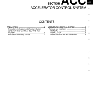 ACCELERATOR CONTROL SYSTEM Manual