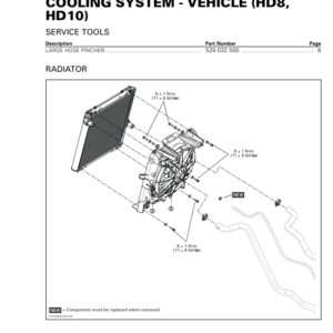 SSV 2019 Cooling System Vehicle (HD8, HD10) 219100967 015 Manual