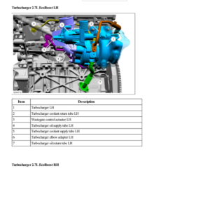 Turbocharger Component Location G2237465 Manual