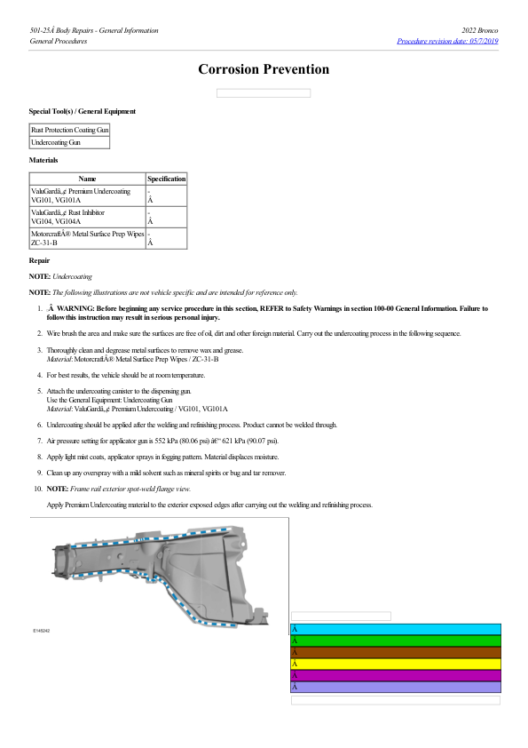 Corrosion Prevention G2226863 Manual