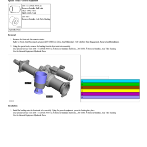 Axle Tube Bushing G2235875 Manual