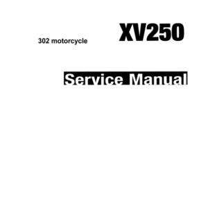 Yamaha XV250 Services Manual