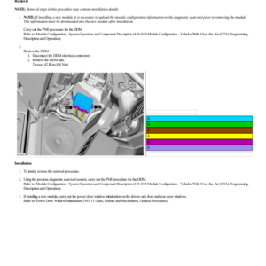 Driver Door Module (DDM) G2220533 Manual