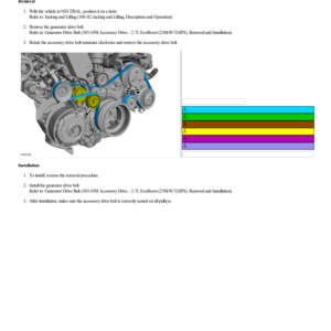 Accessory Drive Belt G2222314 Manual