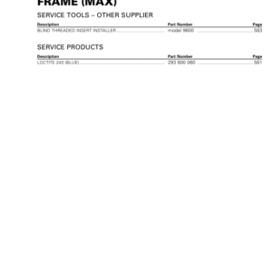 SSV Frame (MAX) (MAVERICK XDS) Shop 03a9LmAAI SM91Y014S09 tmr2015 055 Manual