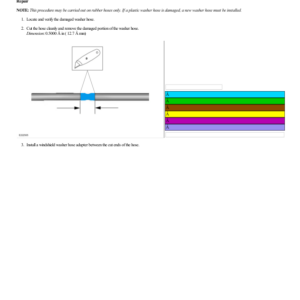 Washer Hose Repair G2237733 Manual