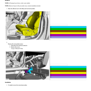 Seat Position Sensor G2208781 Manual