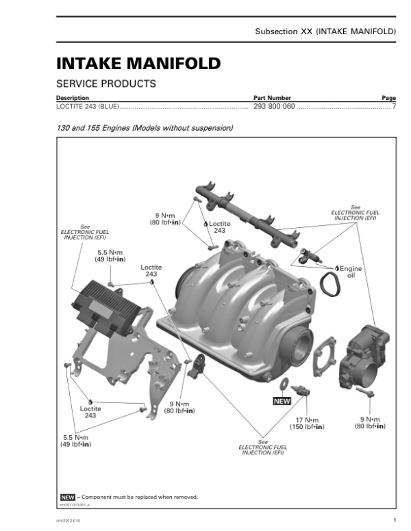 PWC S02 SS04 Intake Manifold Shop 4 TEC Version 2AA EN Manual