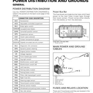 Roadster 2018 Power Distribution and Ground (RT) Shop 219100891 013 Manual