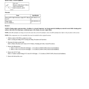 Camshaft LH G2206268 Manual