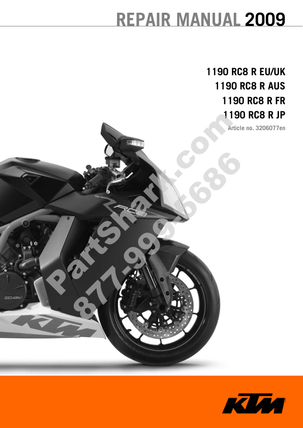 KTM RC8 Repair Manual