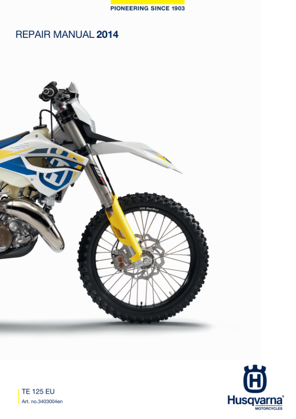 2014 Husqvarna 1 TE 125 Repair Manual