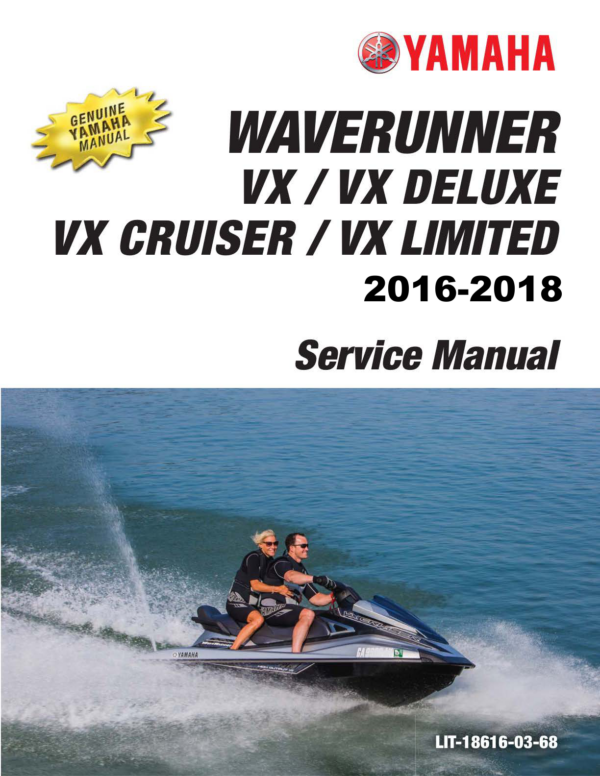 2016-2018 yamaha waverunner vx vx deluxe vx cruiser vx limited pdf Manual