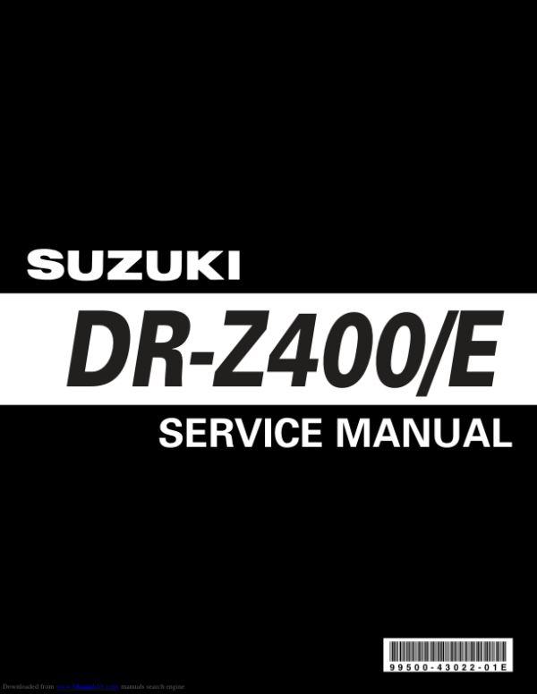 drz 400e Manual