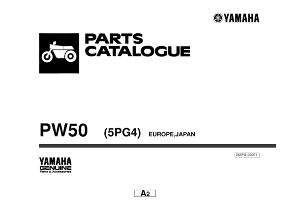 Yamaha pw50 parts catalogue Manual