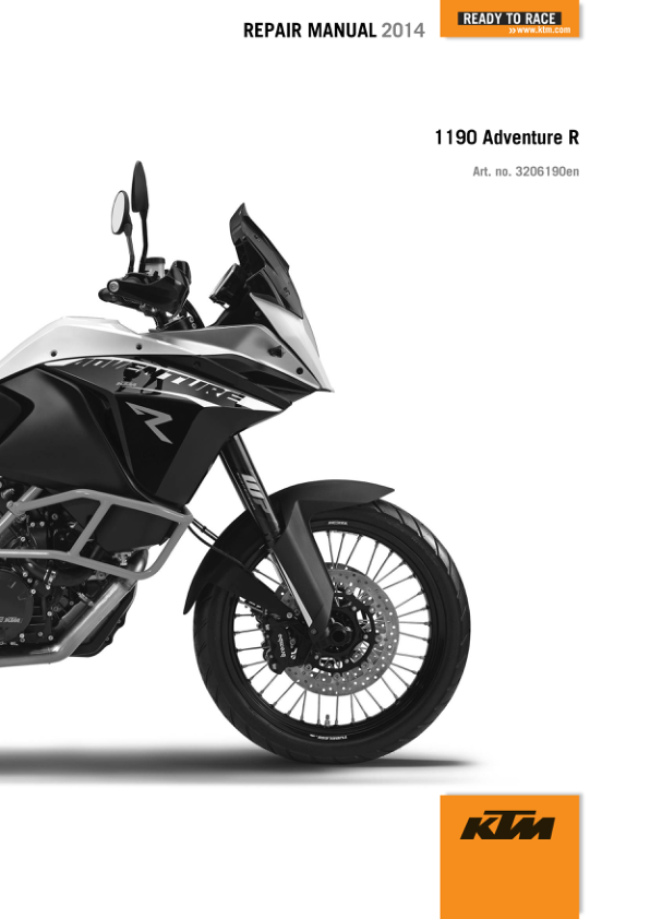 2014 KTM 2 1190 Adventure R Repair Manual