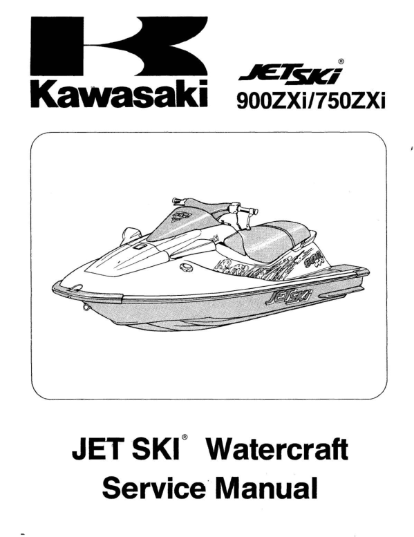 1995-1997 Kawasaki JetSki 750 900 ZXi Repair Manual