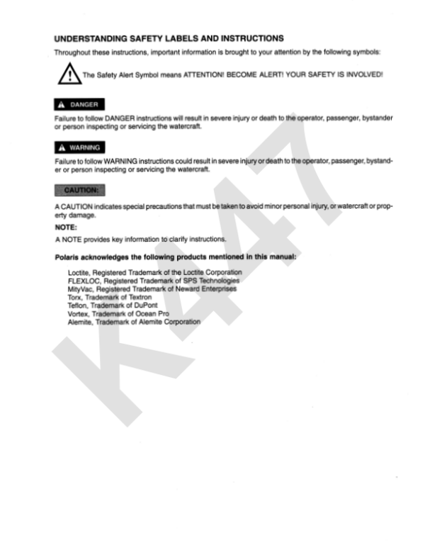 2000 Polaris 19245462 PSVP7PRM2O Slh Virage Pro 785 Pwc Repair Onwards pdf Manual - Image 3