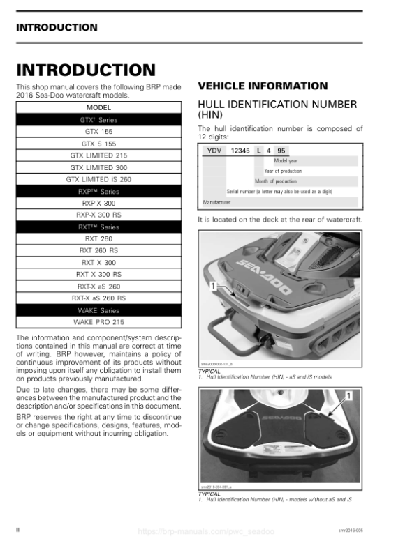 2017 SeaDoo RXP 1630 ACE HO pdf Manual - Image 2