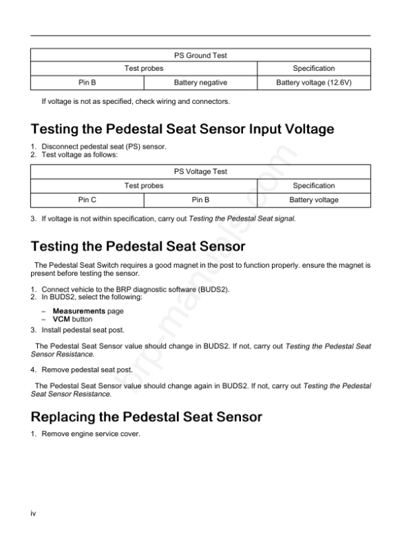 Pedestal Seat Post Manual - Image 2