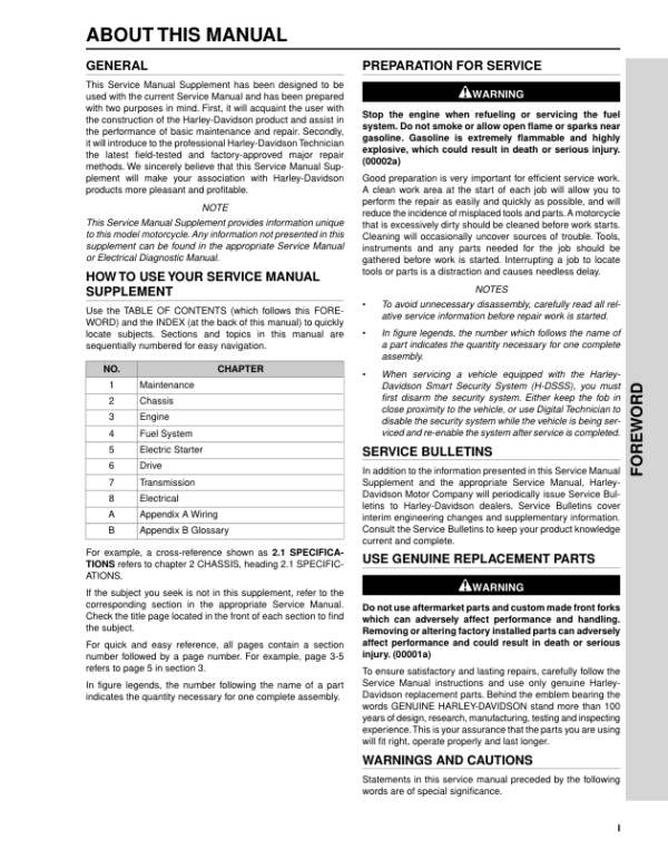 2008 FLT Police Model Supplement Manual - Image 2