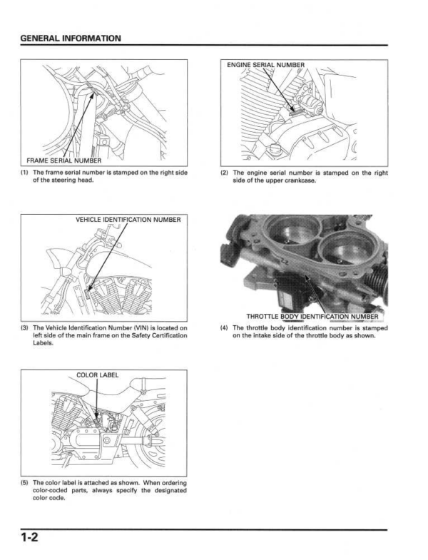 2002-2003 honda vtx 1800 Manual - Image 3