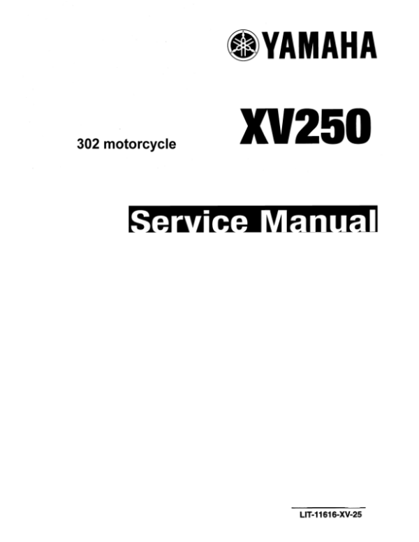 Yamaha XV250 Services Manual