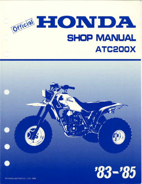 1983-1985 ATC200X Manual