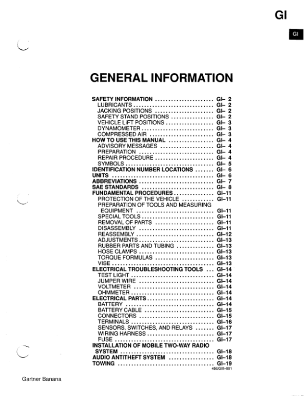 1994 Mazda Miata ALL Manuals GB Manual - Image 3