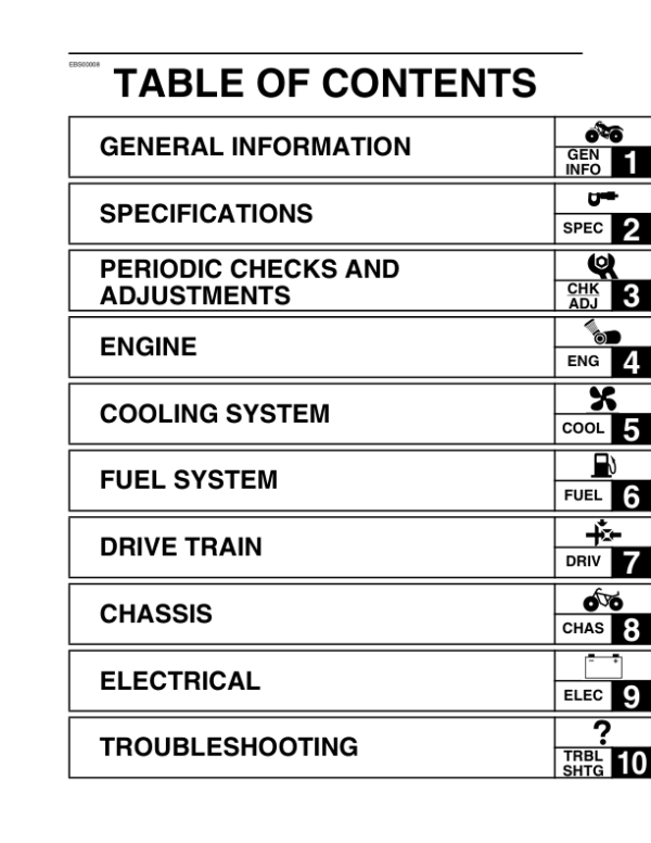 2004-2007 Yamaha Rhino 660 Repair Yfr660fa Utv pdf Manual - Image 3