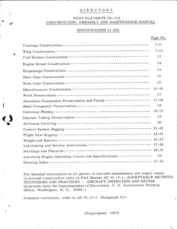 SA11A1 Manual