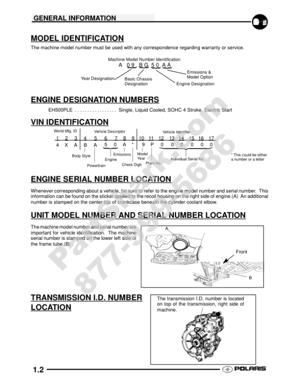 2009 Polaris Scramber 500 Manual - Image 2