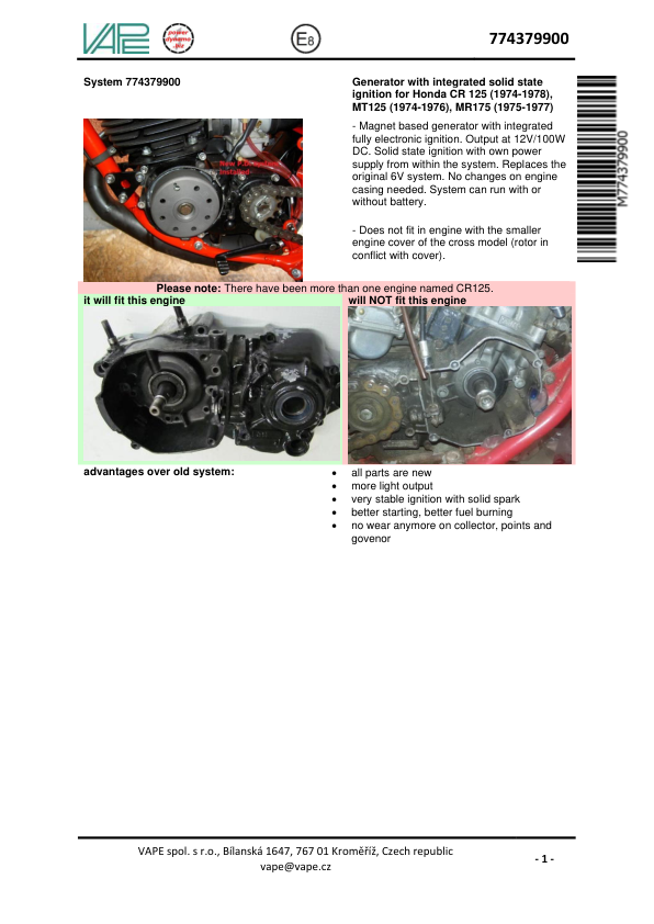 mr175Dynamo Manual